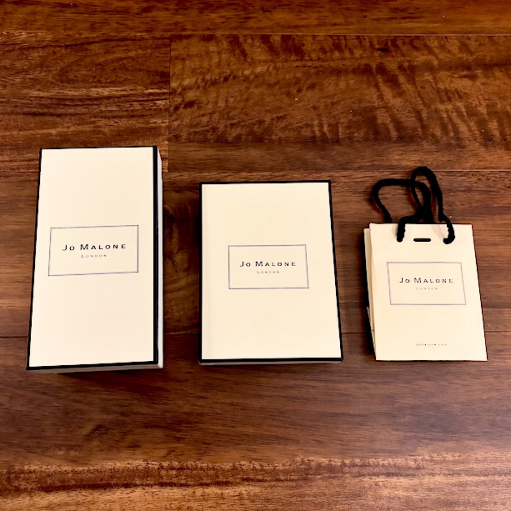 Set of Jo Malone Boxes and Gift Bag